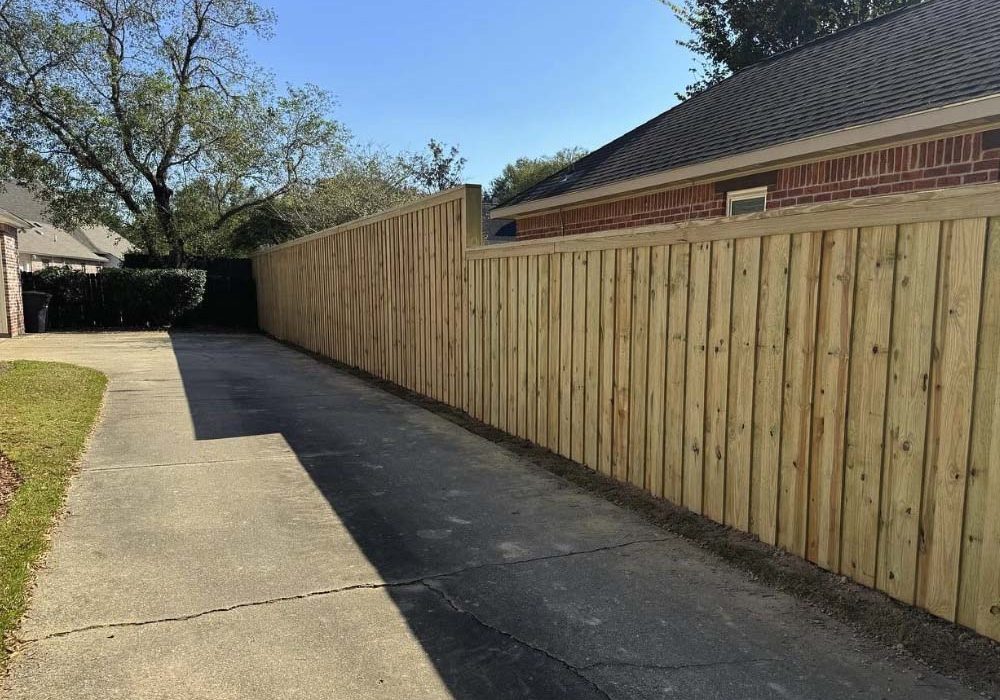 State Fencing wood fence installation completed in Baton Rouge, LA
