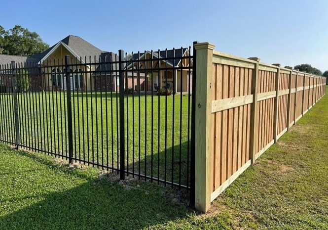 Aluminum fence project near Baton Rouge