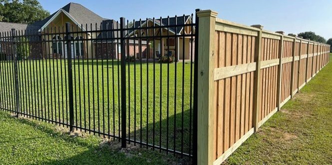 Aluminum fence project near Baton Rouge